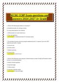 NCCHC CCHP Exam Questions and Answers&comma; 2026&sol;2027 &ndash; Comprehensive Certification Study Guide