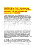 TEST BANK for FLSD &vert; Questions and Answers &vert; Rapid Review Sheet &vert; Verified Solutions &vert; 190 Test Questions and Answers &vert; A&plus; VERIFIED