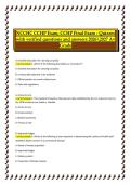 NCCHC CCHP Exam & Final Exam Quizzes with Verified Questions and Answers&comma; 2026&sol;2027 &ndash; Comprehensive Certification