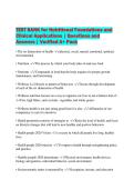 TEST BANK for Nutritional Foundations and Clinical Applications &vert; Questions and Answers &vert; 2026 Update &vert; Complete Solution Guide