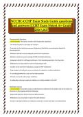 NCCHC CCHP Exam Study Guide &lpar;CCHP Exam Notes&rpar; Questions and Answers&comma; 2026&sol;2027 &ndash; Comprehensive Certification Review Material