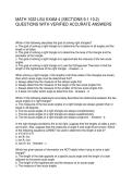 MATH 1022 LSU EXAM 4 &lpar;SECTIONS 9&period;1-10&period;2&rpar;  QUESTIONS WITH VERIFIED ACCURATE ANSWERS