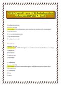 NIFA Perioperative Quiz Verified Actual Questions and Answers&comma; 2026&sol;2027 &ndash; Comprehensive Study Guide