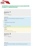 ICT 285 Quiz 1 &vert; Questions and Answers Latest Updated 2026 &lpar;Graded A&plus;&rpar; - Murdoch University