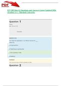 ICT 285 Quiz 8 &vert; Questions and Answers Latest Updated 2026 &lpar;Graded A&plus;&rpar; - Murdoch University