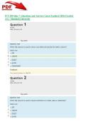 ICT 285 Quiz 7 &vert; Questions and Answers Latest Updated 2026 &lpar;Graded A&plus;&rpar; - Murdoch University