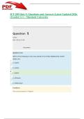 ICT 285 Quiz 5 &vert; Questions and Answers Latest Updated 2026 &lpar;Graded A&plus;&rpar; - Murdoch University