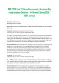 WGU D550 Task 2 Ethics of Accountant &vert; Actual verified study complete Solutions &vert; A&plus; Graded &vert; Spring 2026 &vert; 100&percnt; correct