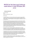 WGU C204 Task 1&colon; New Product Launch &vert; Verified study complete Solutions &vert; A&plus; Graded &vert; 2026 Updates &vert; 100&percnt; correct