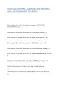 AGBM 102 PSU FINAL - QUESTIONS AND ANSWERS &vert; 2026 &vert; WITH COMPLETE SOLUTIONS&period;
