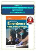 Test Bank for Emergency Care in the Streets&comma; 9th Edition by Nancy Caroline &mdash; A comprehensive and exam-focused assessment resource fully aligned with the 9th edition paramedic textbook&period; This test bank provides chapter-by-chapter questions with verified ans