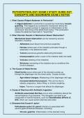 Pathophysiology Exam 2 &ndash; Study Guide of Key Concepts&comma; Disorders&comma; and Exam Notes