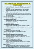 Final Exam Study Guide &ndash; Physiology Concepts and Functions Notes