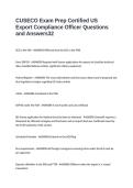 CUSECO Exam Prep Certified US Export Compliance Officer Questions and Answers