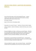 FSM 3215 FINAL REVIEW - QUESTIONS AND ANSWERS - RATED A&plus;&period;