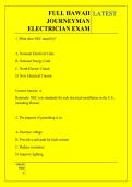 FULL HAWAII  JOURNEYMAN  ELECTRICIAN EXAM QUESTIONS AND ANSWERS 2026 - 2027