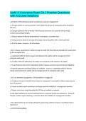 Audit & Assurance Exam Ch&period;1 Practice Questions with Accurate Solutions