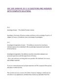 SOC 100&colon; EXAM &num;1 &lpar;CH 1-5&rpar; QUESTIONS AND ANSWERS WITH COMPLETE SOLUTIONS&period;