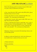 AMT MLS EXAM QUESTIONS AND ANSWERS 2026 - 2027