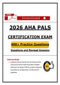 AHA PALS Certification Exam &lpar;PDF&rpar; &vert; Updated PALS Practice Questions &vert; Pediatric Life Support