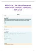 HS1101-01- Unit 2 Quiz 1 &vert; Actual Questions and verified Answers &vert; A&plus; Graded &vert; 2026 Updates &vert; 100&percnt; correct