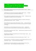 Quia - California Pest Control Applicator Study Guide with Actual Answers 2025-2026 Updated&period;
