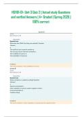 HS1101-01- Unit 3 Quiz 2 &vert; Actual study Questions and verified Answers &vert; A&plus; Graded &vert; Spring 2026 &vert; 100&percnt; correct