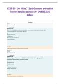 HS1101-01 &ndash; Unit 4 Quiz 2 &vert; Study Questions and verified Answers complete solutions &vert; A&plus; Graded &vert; 2026 Updates