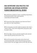 ISSA NUTRITIONIST 2026 PRACTICE TEST  QUESTIONS AND DETAILED NUTRITION  SCIENCE BREAKDOWN FULL REVIEW 