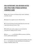 ISSA NUTRITIONIST 2026 REVISION NOTES  AND STRUCTURED FITNESS NUTRITION  OVERVIEW GUIDE