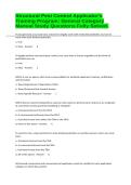 Non Soil Structural Pest Control Applicator's Training Program&colon; General Category Manual Study Questions Fully Solved&period;