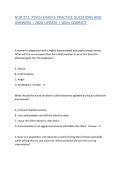 NUR 272&colon; PSYCH EXAM 1 PRACTICE QUESTIONS AND ANSWERS &vert; 2026 UPDATE &vert; 100&percnt; CORRECT&period;