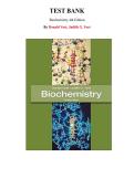 Test Bank for Biochemistry 4th Edition  by Donald Voet&comma; Judith G&period; Voet &vert; All Chapters
