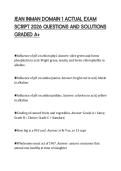 JEAN INMAN DOMAIN 1 ACTUAL EXAM  SCRIPT 2026 QUESTIONS AND SOLUTIONS  GRADED A&plus;