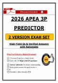 APEA 3P Predictor Exam &lpar;PDF&rpar; &vert; Updated 3P Exam Questions &vert; Nurse Practitioner