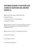 JEAN INMAN DOMAIN 1 EXAM PAPER 2026  COMPLETE QUESTIONS AND ANSWERS  GRADED A&plus;