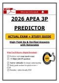 APEA 3P Predictor Exam &lpar;PDF&rpar; &vert; Updated 3P Exam Questions &vert; Nurse Practitioner