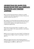 JOURNEYMAN OIL MAINE FUEL  BOARD RULES TEST 2026 COMPLETE  QUESTIONS AND VERIFIED  ANSWERS 
