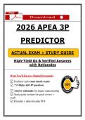 APEA 3P Predictor Exam &lpar;PDF&rpar; &vert; Updated 3P Exam Questions &vert; Nurse Practitioner