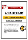 APEA 3P Practice Questions &lpar;PDF&rpar; &vert; Updated 3P Exam Questions &vert; Nurse Practitioner