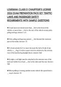 LOUISIANA CLASS D CHAUFFEUR&rsquo;S LICENSE  2026 EXAM PREPARATION PACK KEY TRAFFIC  LAWS AND PASSENGER SAFETY  REQUIREMENTS WITH SAMPLE QUESTIONS 