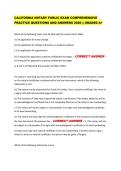 CALIFORNIA NOTARY PUBLIC EXAM COMPREHENSIVE  PRACTICE QUESTIONS AND ANSWERS 2026 &vert;&vert; GRADED A&plus;
