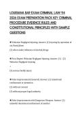 LOUISIANA BAR EXAM CRIMINAL LAW 114  2026 FINAL REVIEW PACK COMPLETE  QUESTION SET AND CORE CONCEPT  SUMMARY