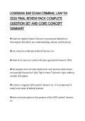 LOUISIANA BAR EXAM CRIMINAL LAW 114  2026 FINAL REVIEW PACK COMPLETE  QUESTION SET AND CORE CONCEPT  SUMMARY 