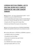 LOUISIANA BAR EXAM CRIMINAL LAW 114  2026 FINAL REVIEW PACK COMPLETE  QUESTION SET AND CORE CONCEPT  SUMMARY