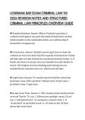 LOUISIANA BAR EXAM CRIMINAL LAW 114  2026 REVISION NOTES AND STRUCTURED  CRIMINAL LAW PRINCIPLES OVERVIEW GUIDE