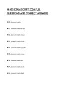 M-100 EXAM SCRIPT 2026 FULL  QUESTIONS AND CORRECT ANSWERS 