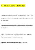 ATP CTP Final Test&colon; Aerodynamics&comma; Upset Recovery&comma; CRM&comma; and FAR 121 Operations