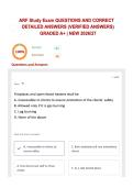 ARF Study Exam QUESTIONS AND CORRECT DETAILED ANSWERS &lpar;VERIFIED ANSWERS&rpar; GRADED A&plus; &vert; NEW 2026&sol;27