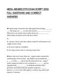 MESA AIRLINES E175 EXAM SCRIPT 2026  FULL QUESTIONS AND CORRECT  ANSWERS